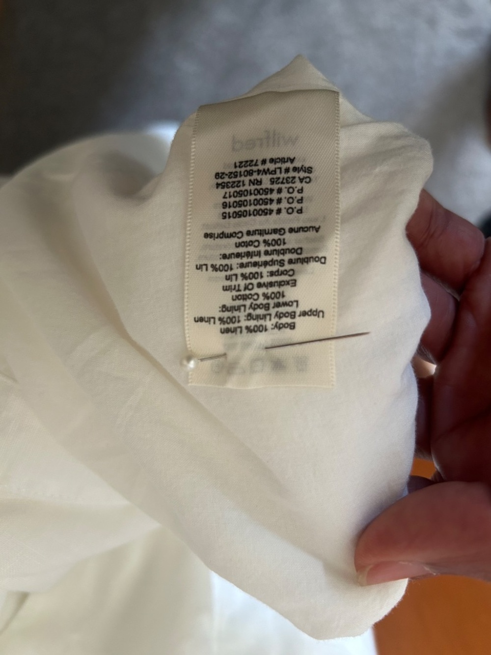 Aritzia Wilfred 100% Linen Midi Dress Size 6 | Fully Lined | Coastal & Parisian - Picture 7 of 7